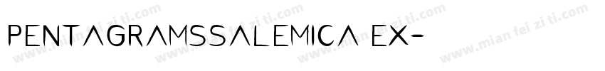 pentagramssalemica ex字体转换